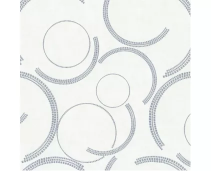 Обои кольца на белом фоне Ornamy Diva арт. 8035-00